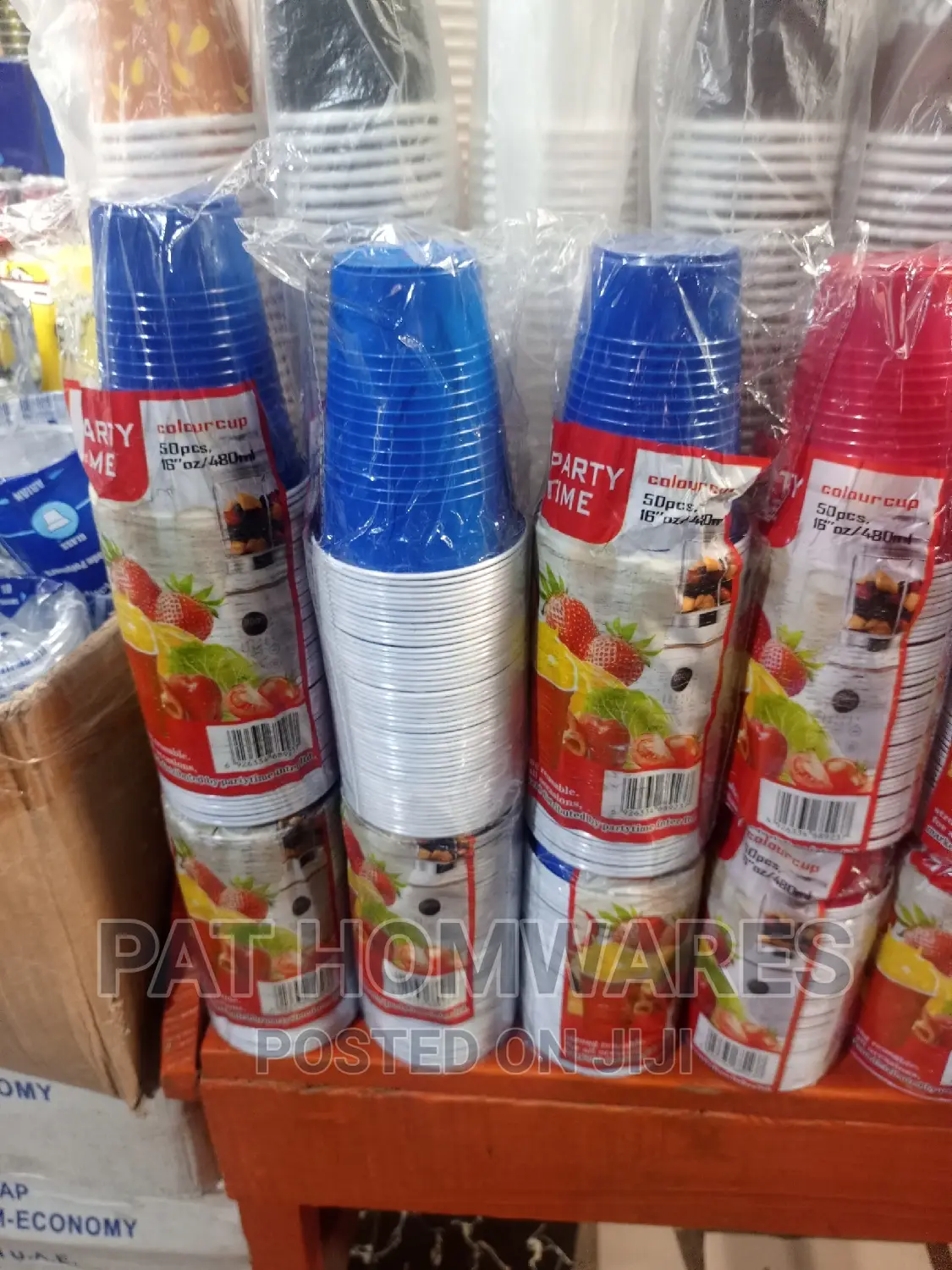 Disposable Cups-plastic Takeaway Cups- 50 Pieces