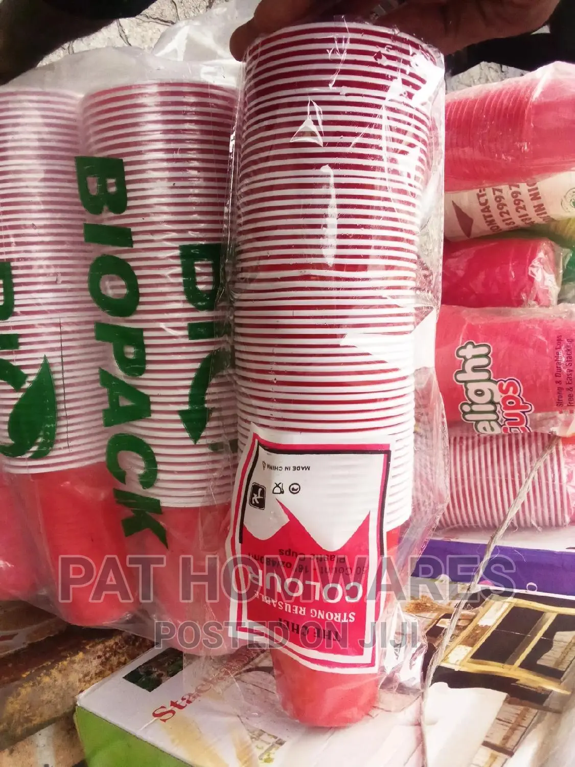 Disposable Cups-plastic Takeaway Cups- 50 Pieces