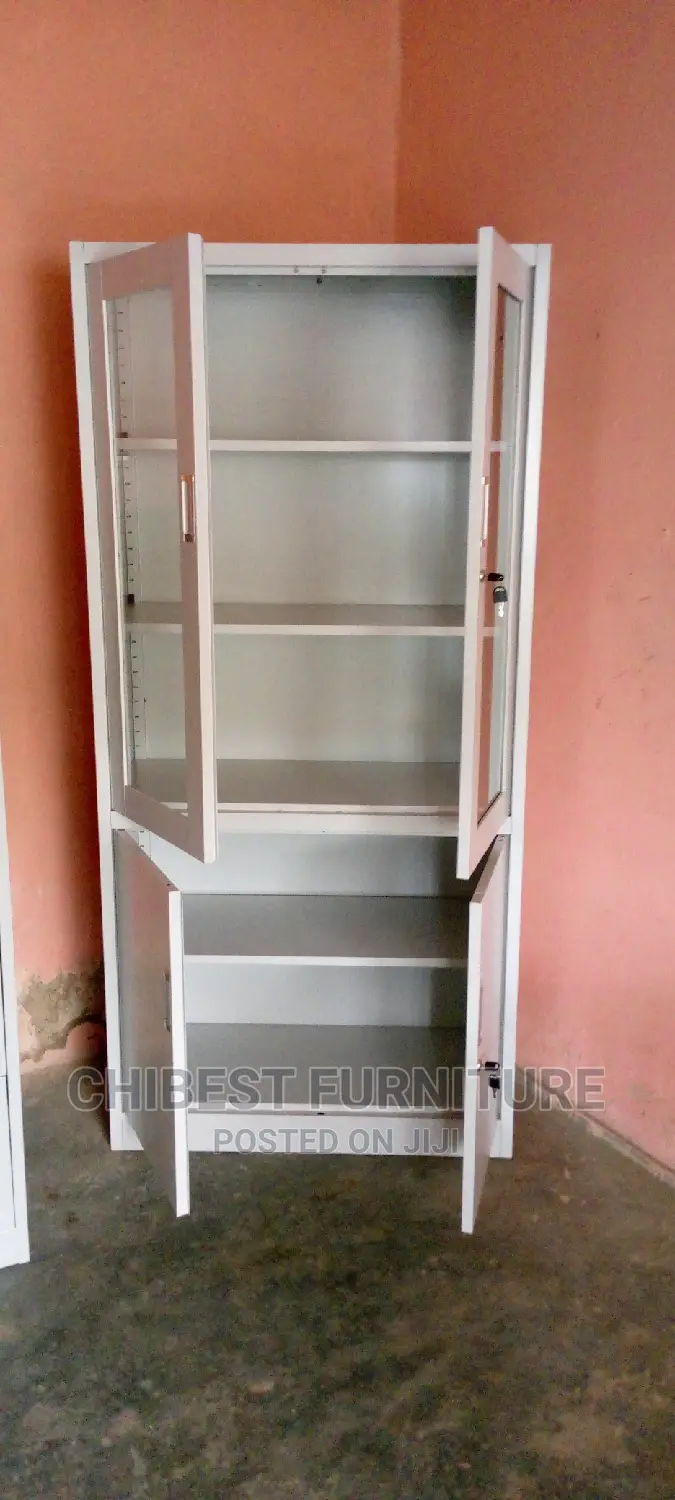 Quality Metal File Cabinet With Glass