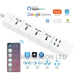 Wifi Smart Power Strip With Usb Ports Compatible With Alexa