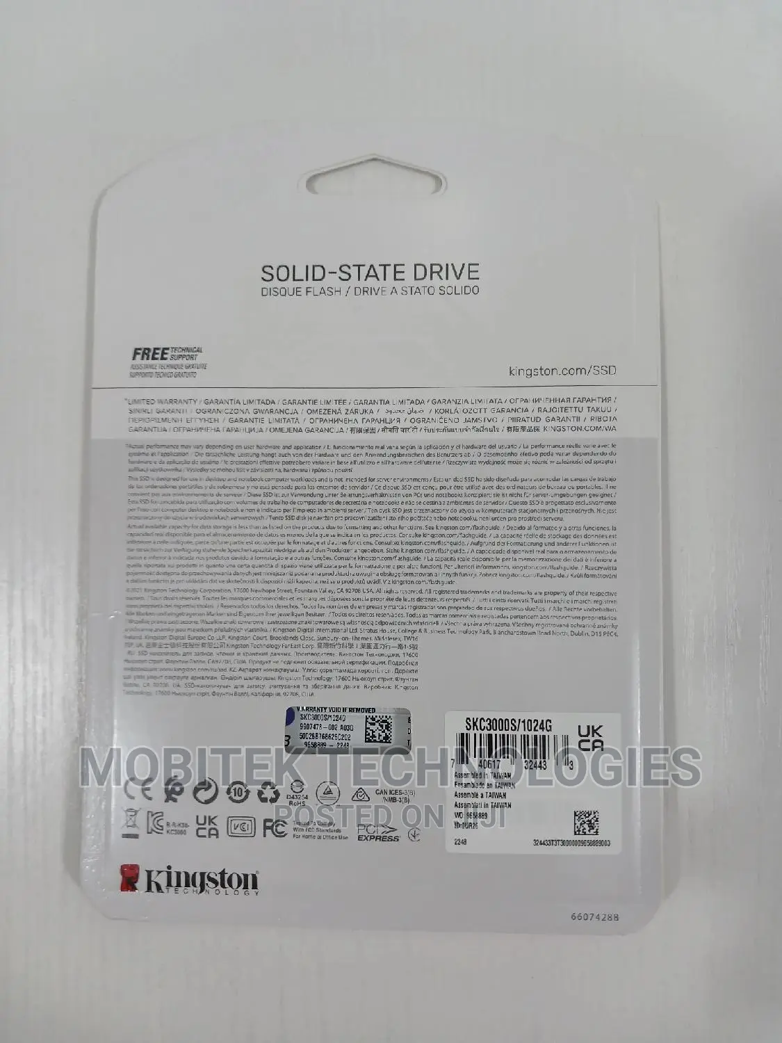 1tb Kingston Ssd Nvme M.2 Pcie 4.0 Gen4 X4 Solid Drive