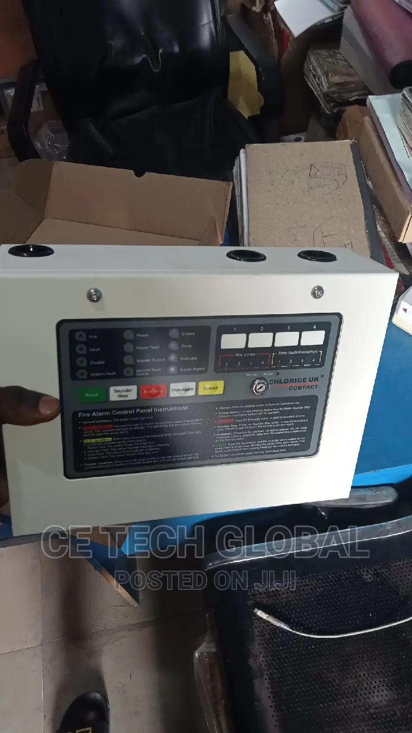 Chloride Uk Compact 1zone Fire Alarm Panel