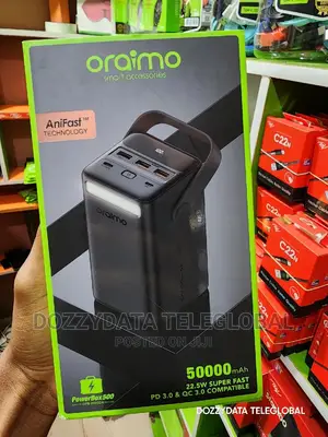 Oraimo Powerbox 500 Anifast 4 Output Port 50000mah Powerbank