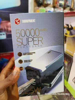 Transparent 50,000 Mah Multi-Port Power Bank Tank