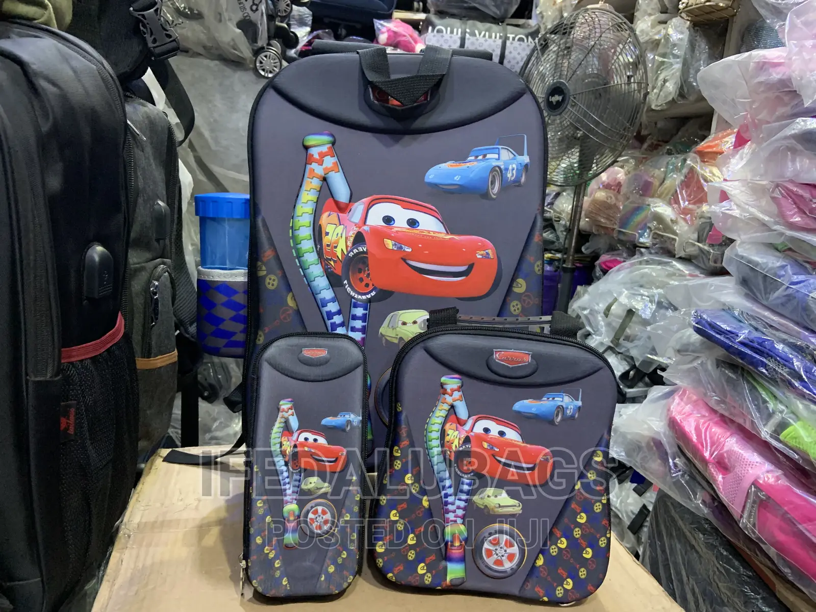 3n1 Kids Cartoon Character Trolley School Bag
