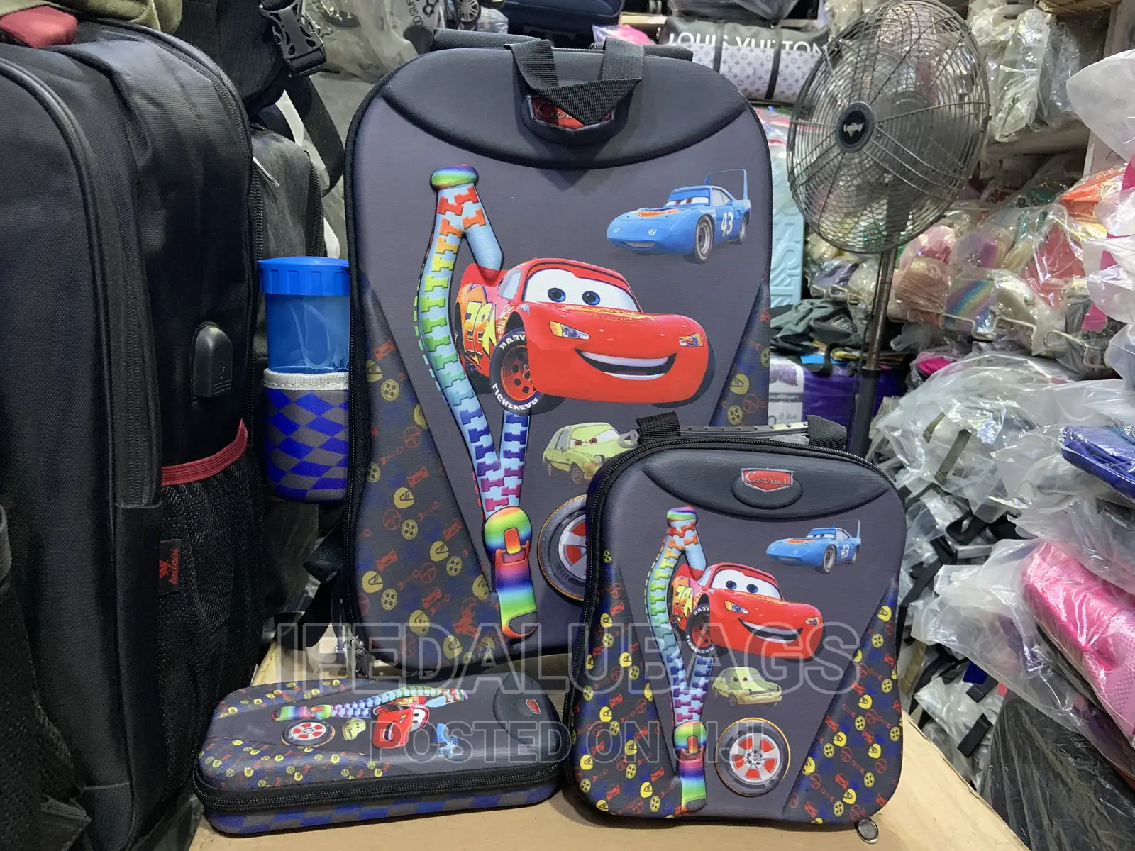 3n1 Kids Cartoon Character Trolley School Bag