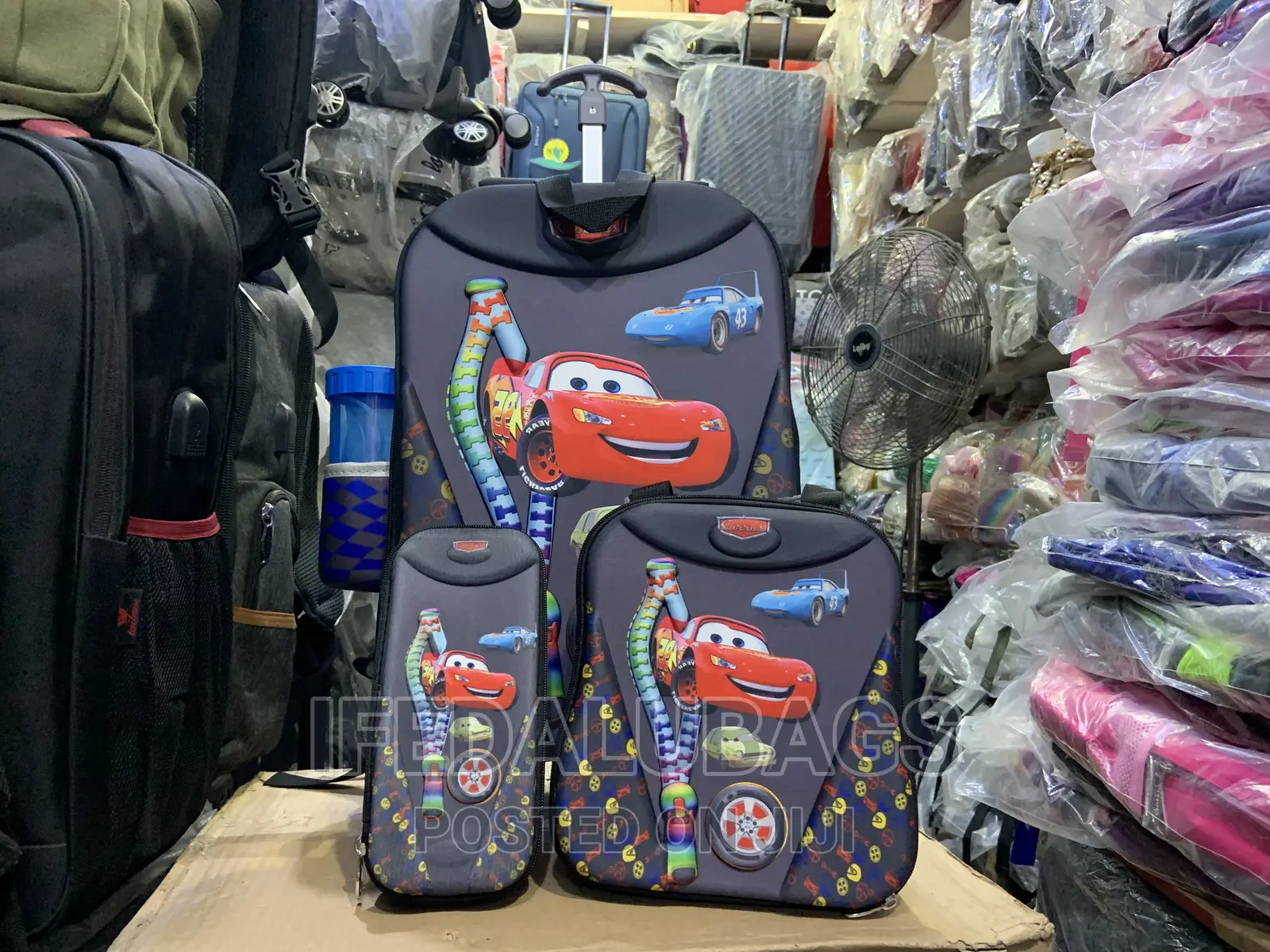3n1 Kids Cartoon Character Trolley School Bag