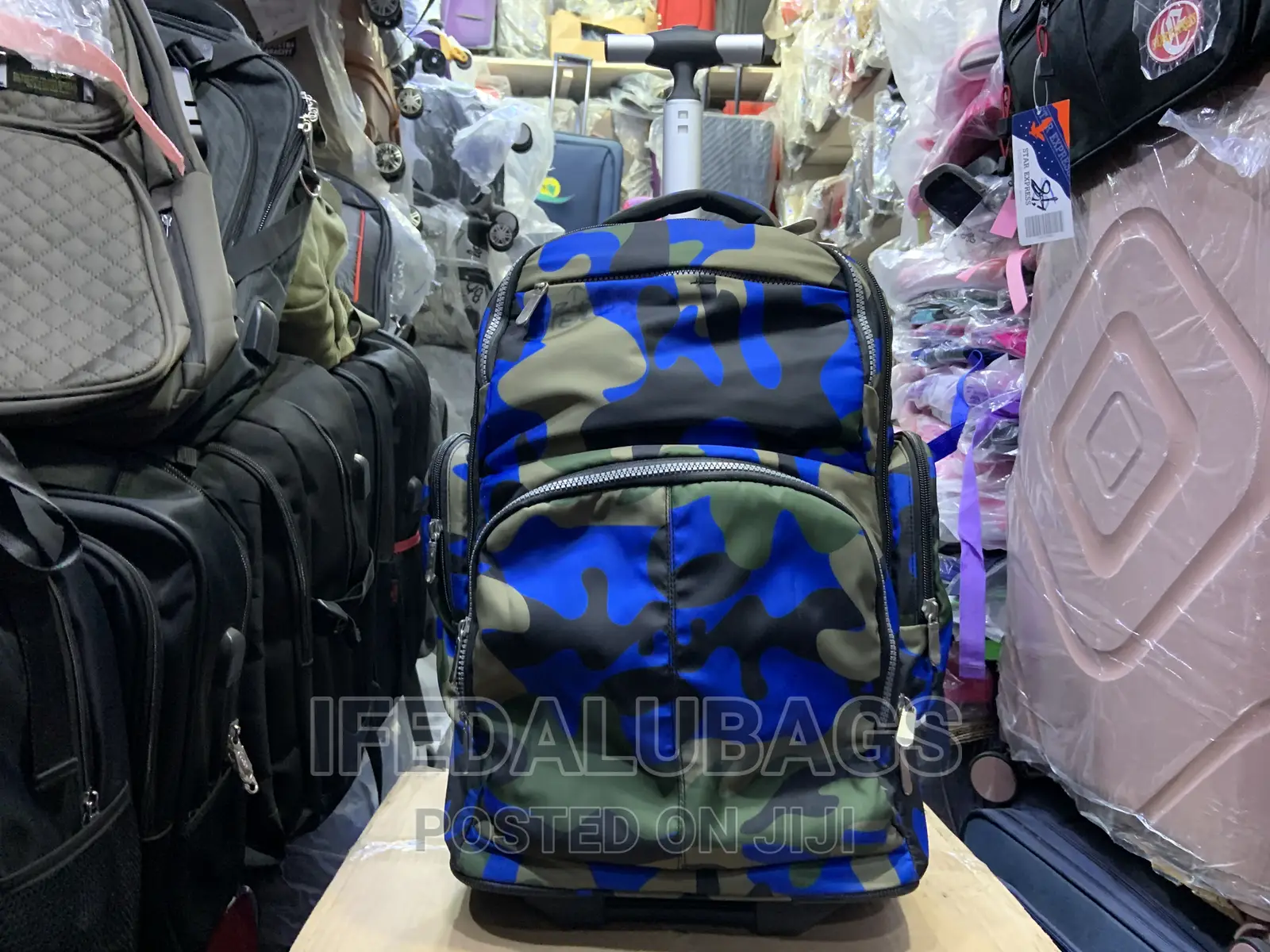 Quality Stock Material Back Pack With Trolley