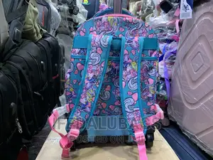Quality Flower Pattern Stock Material Back Pack With Trolley