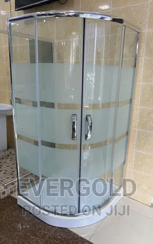 90×90 Shower Cubicle 6mm Tampered Glass With Acrylic Base