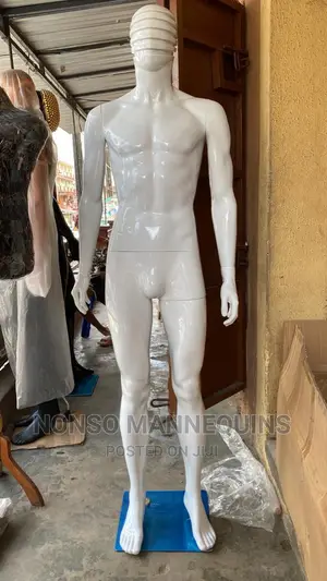Spider Face Full Male Glossy White Mannequin