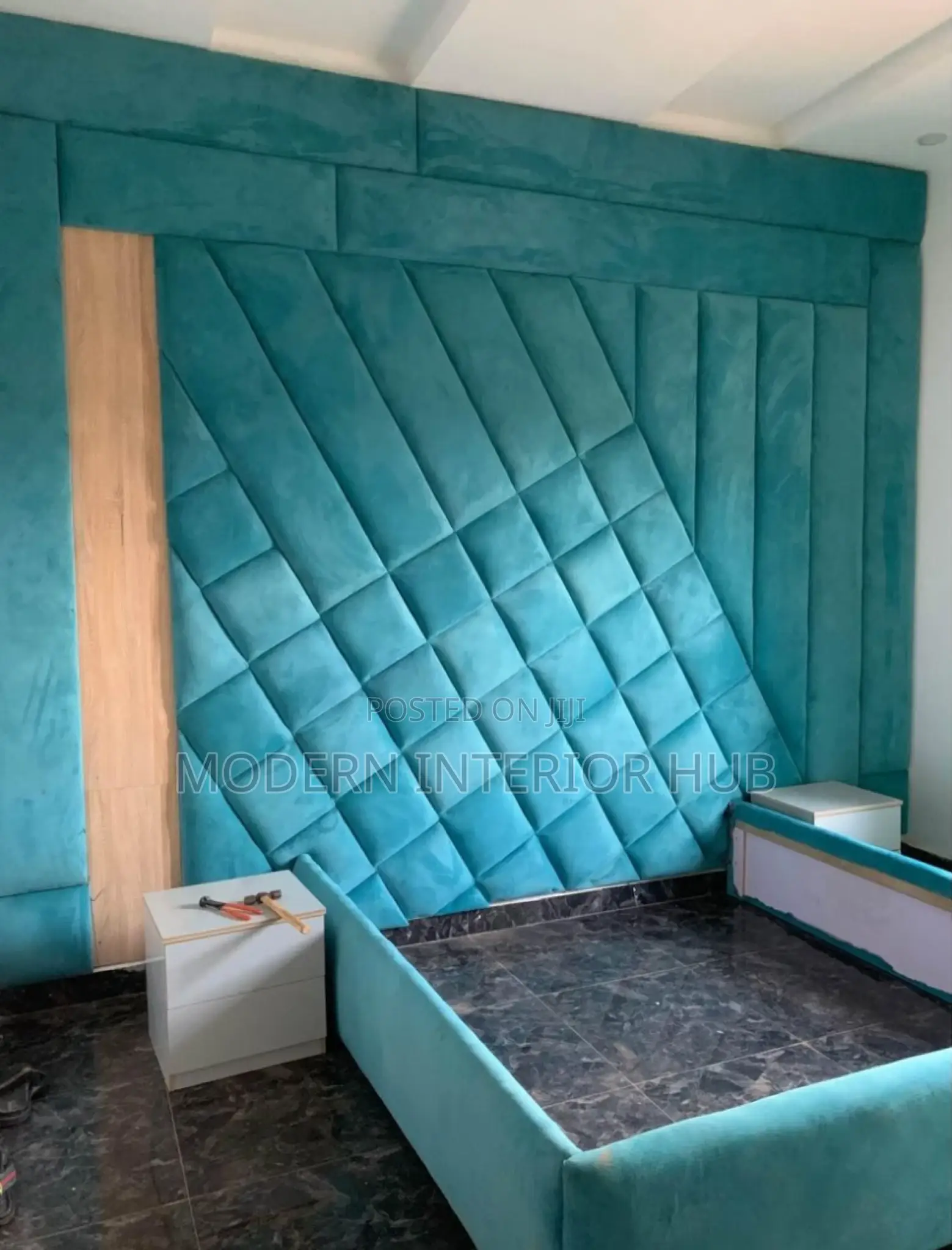 Full Wall Padded Bedframe