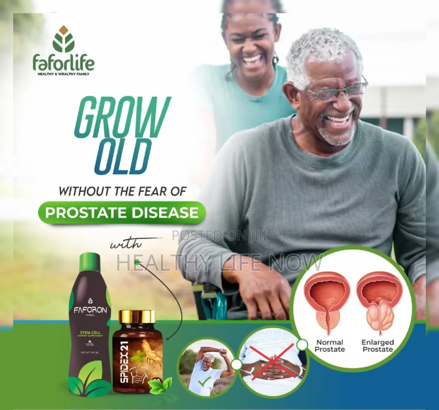 Grow Old With Spidex21 And Faforon Stemcell Product