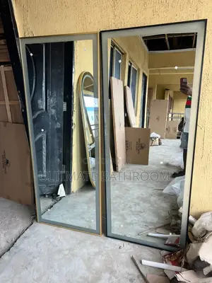Black and Gold Frame Dressing Mirror