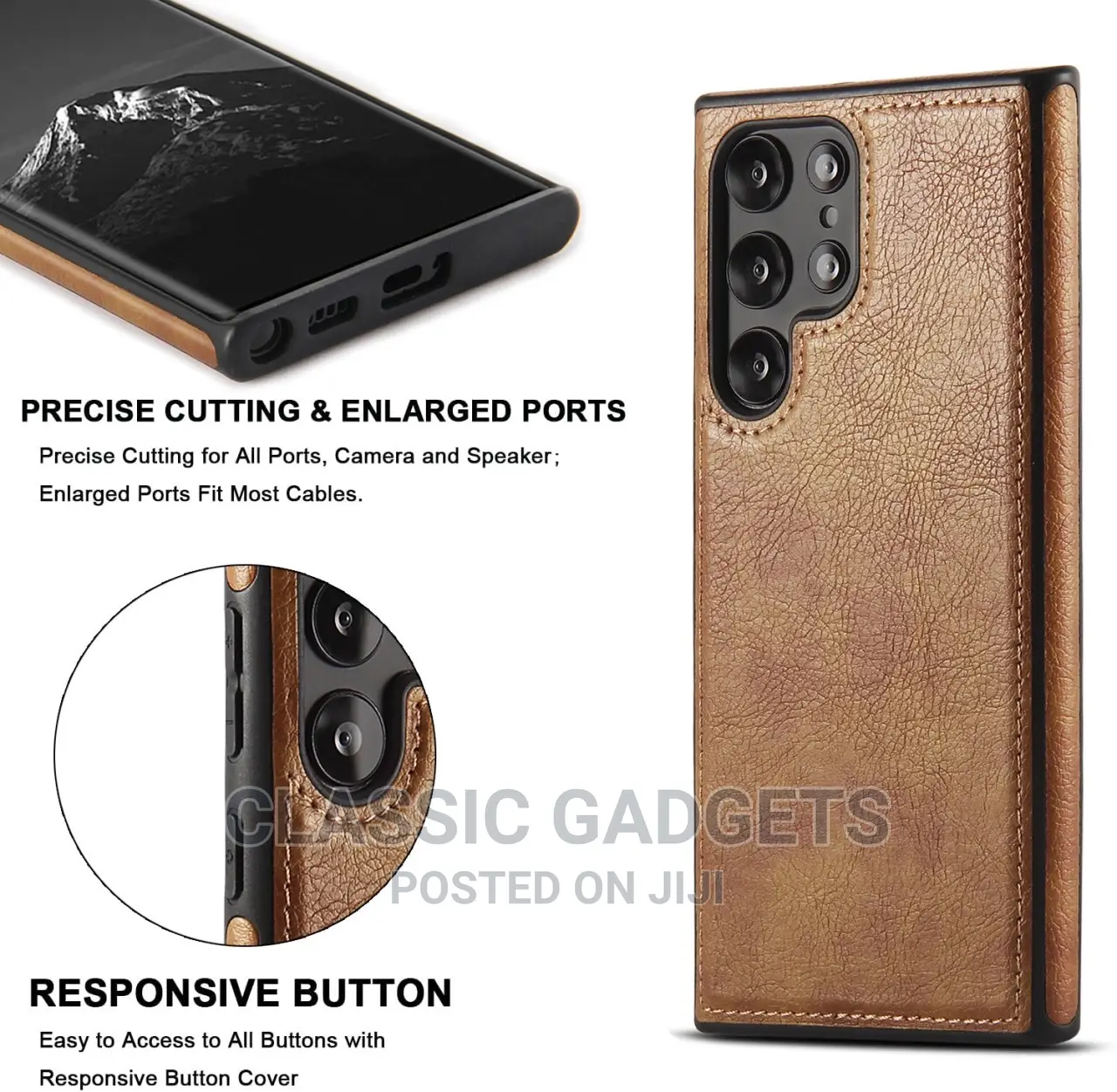 • Premium Leather Case for Samsung S23 Series