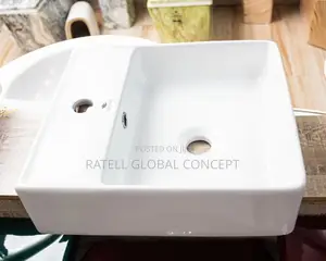 Countertop Wash Basin [Rectangular White]