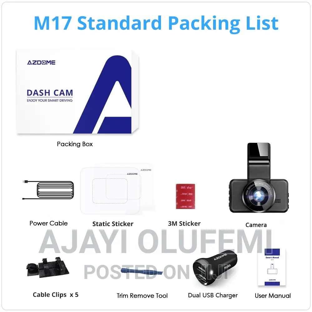 Car Azdome M17 Dash Camera (1080p).
