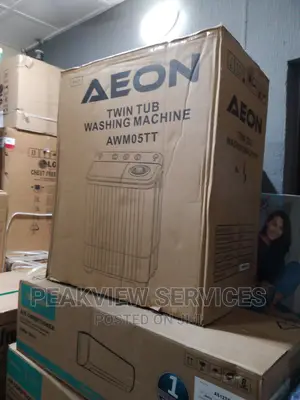Clean 5kg Aeon Twin Tub Washing Machine +Air Dry