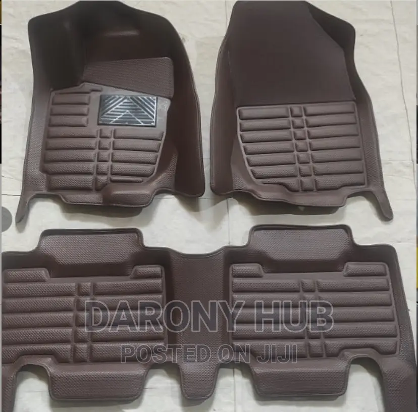 Exotic Brown Leather Floormat