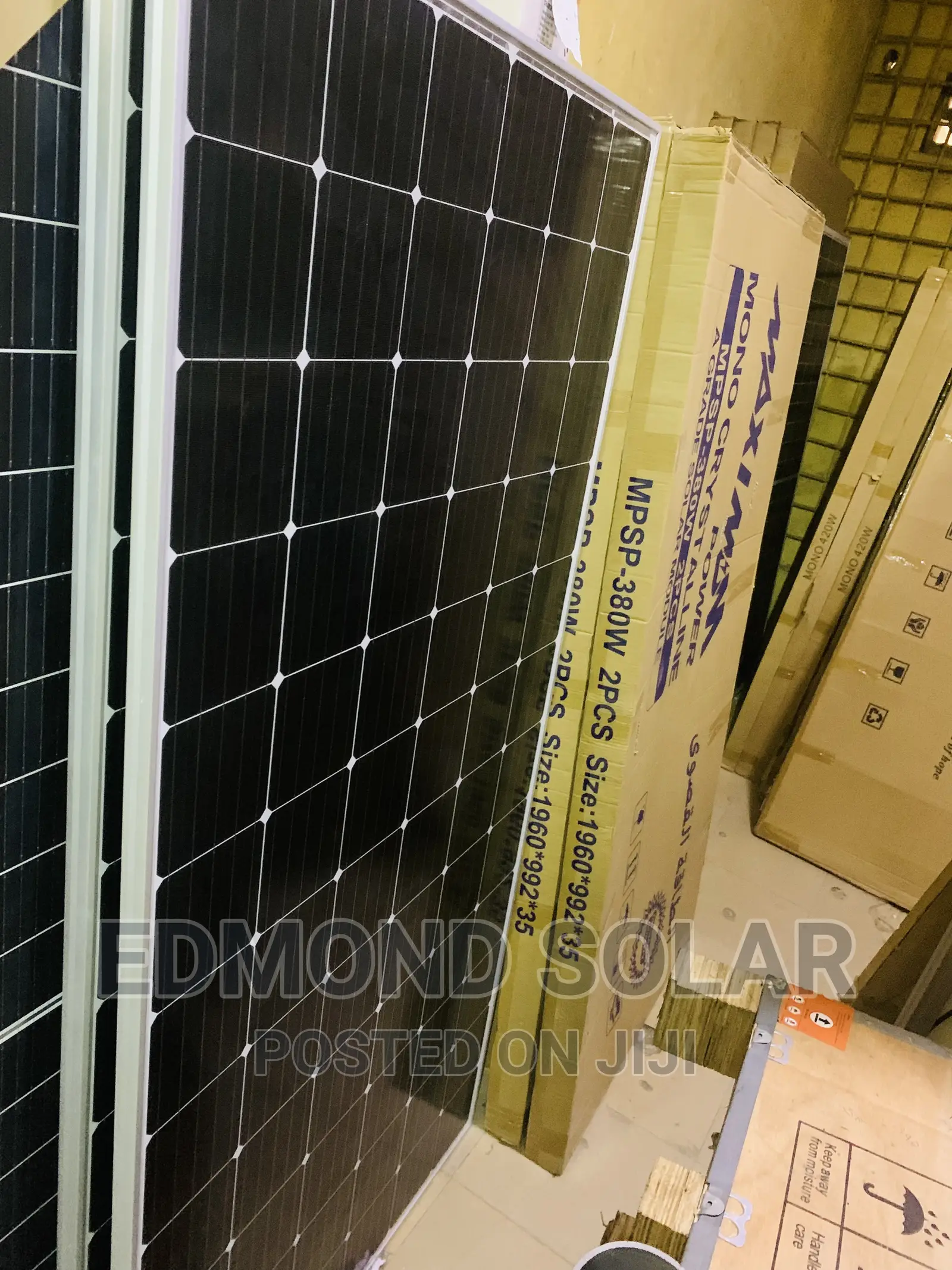 MAXIMUM POWER SOLAR PANEL 380w 24v Is Available
