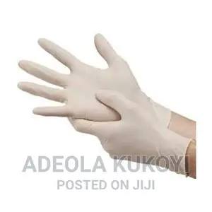Latex White or Examination Gloves - 100pcs