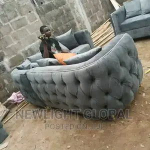 Quality 7 Seater Living Room Fabric Made Sofa Chair.