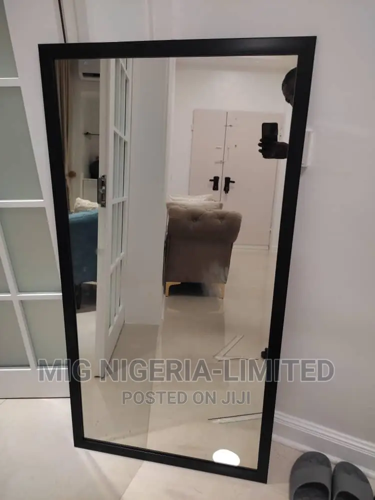 Wall Living Mirror Black Finish 4ftby 2ft
