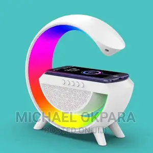 Wireless Charger With RGB Lights, Bluetooth and Radio