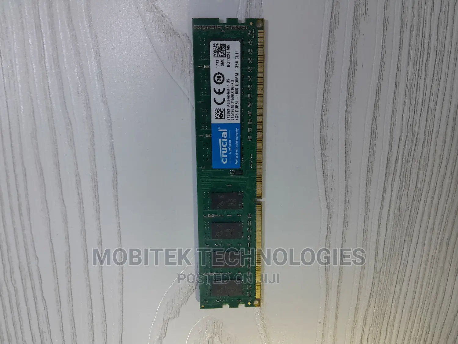 4gb Ddr3l-1600 Udimm Desktop Ram