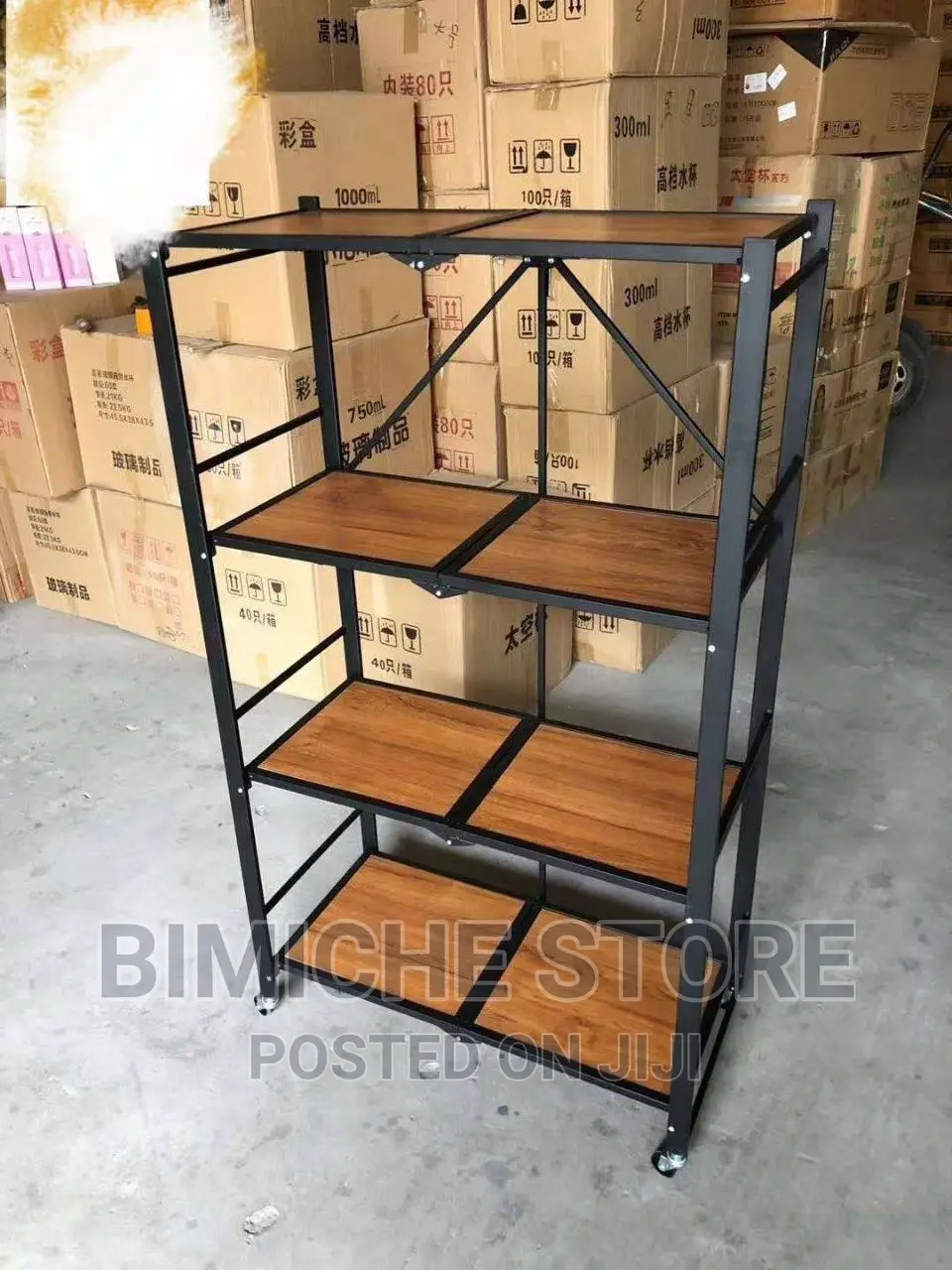 4 Steps Wooden Storage Rack