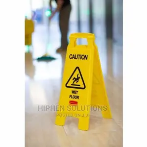 Yellow Caution Safety Wet Floor Sign
