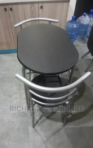 3 Piece Modern Dining Table and 2 Chair Set Light Oak Wood