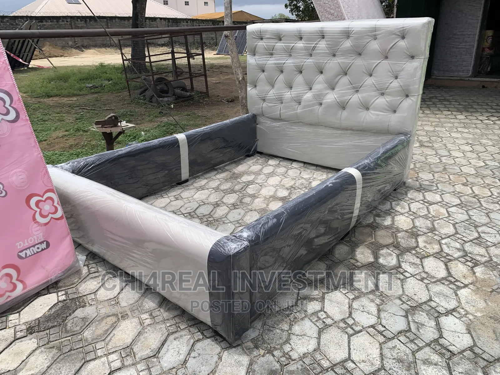 4.5 by 6 Quality Leather Bedframe