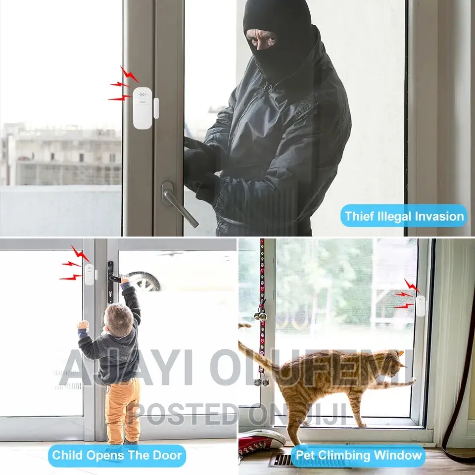 Door/Window Alarm Sensor Security Kit(With Remote).