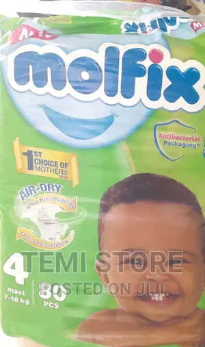 Molfix Jumbo Diaper Size 4 ,80pcs.