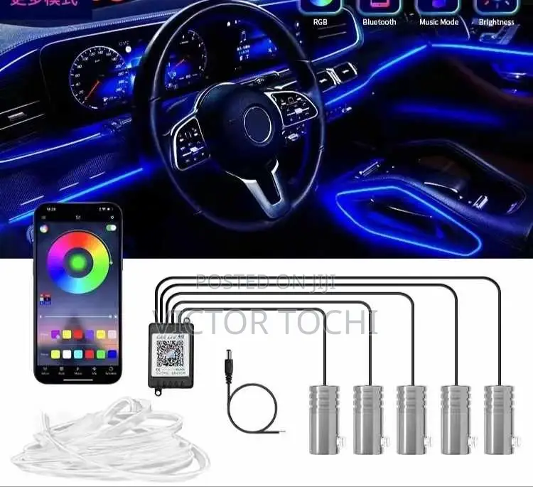 7 Colors Interior Ambient Lights With App