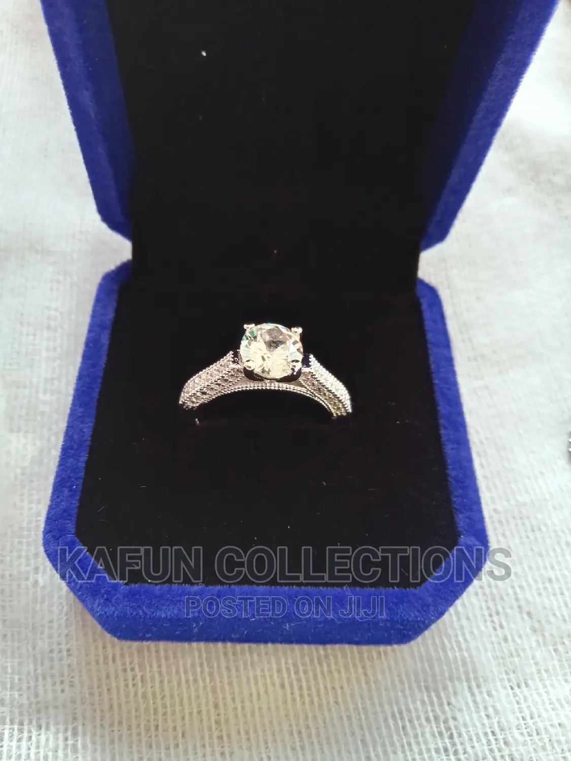 Silver Proposal/ Engagement Ring - Size 7