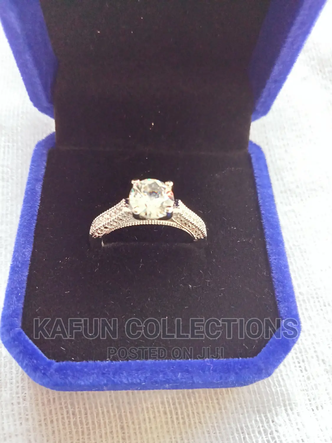 Silver Proposal/ Engagement Ring - Size 7