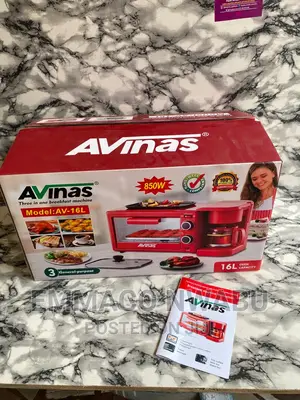 Avinas Breakfast Maker (16litres Oven, Grill and Coffeemaker