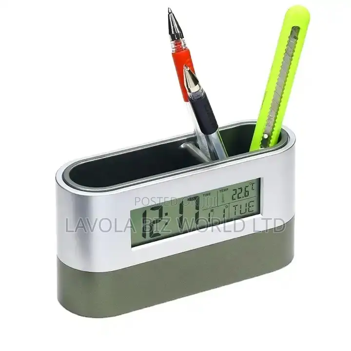 LED Clock/Desk Organizer