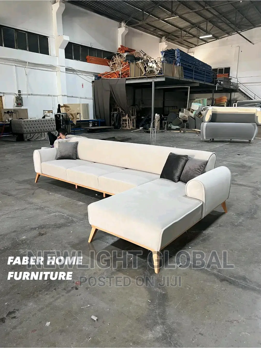 l'Shape Sofa Couch Chair