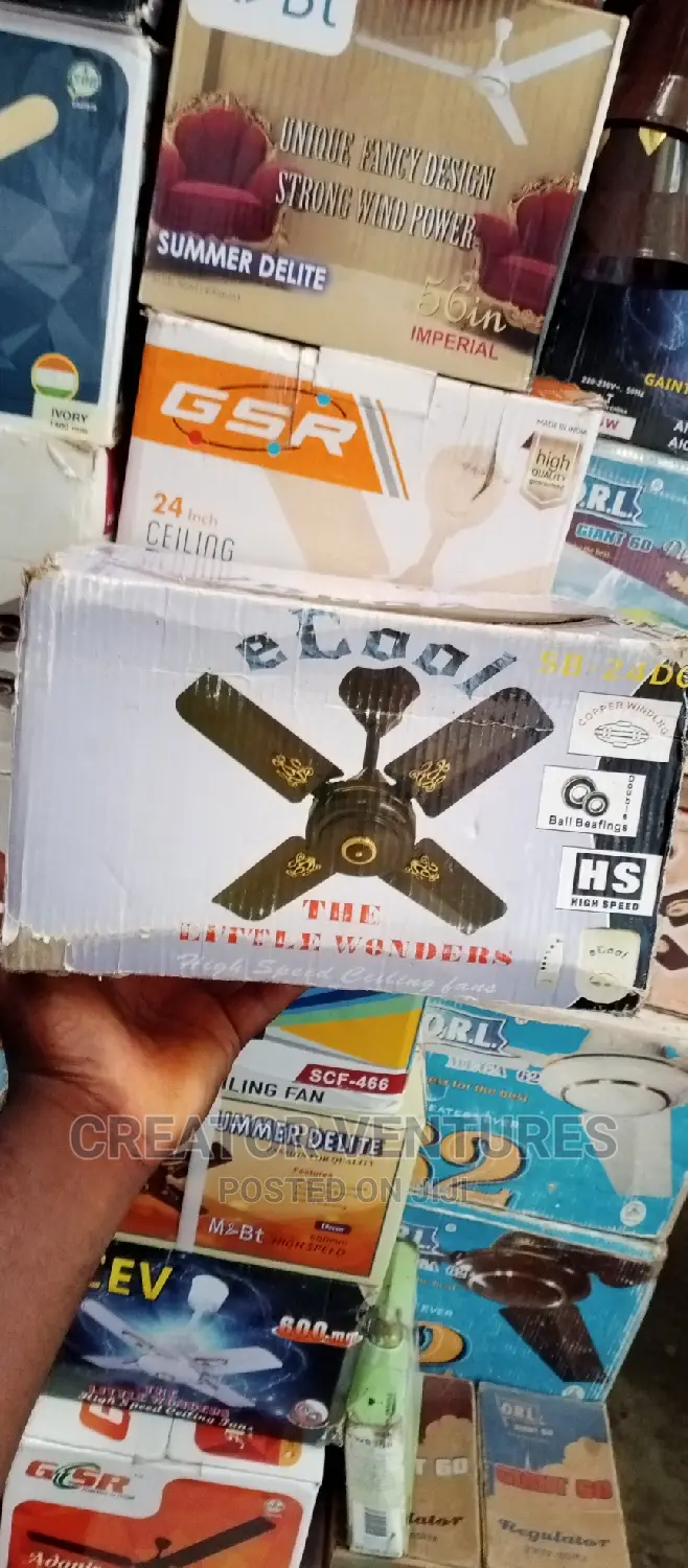 DC Ceiling Fan 25"Short Blade,Fully Copper,High Speed.