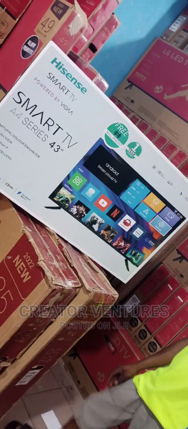 Hisense 43" Smart Android LED Tv, Netflix, Bluetooth