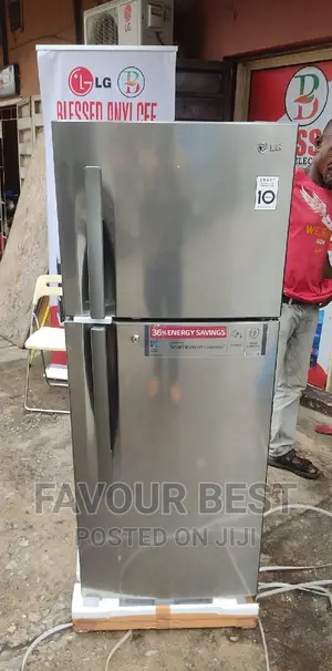 LG Smart Inverter 308L Double Door Fridge Linear Compressor
