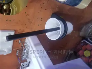 Black and White Toilet Brush