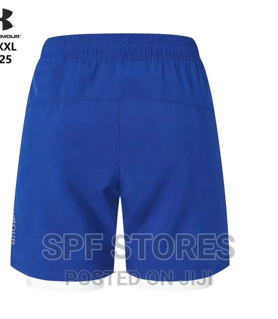Blue Gym Shorts With Inner Tight