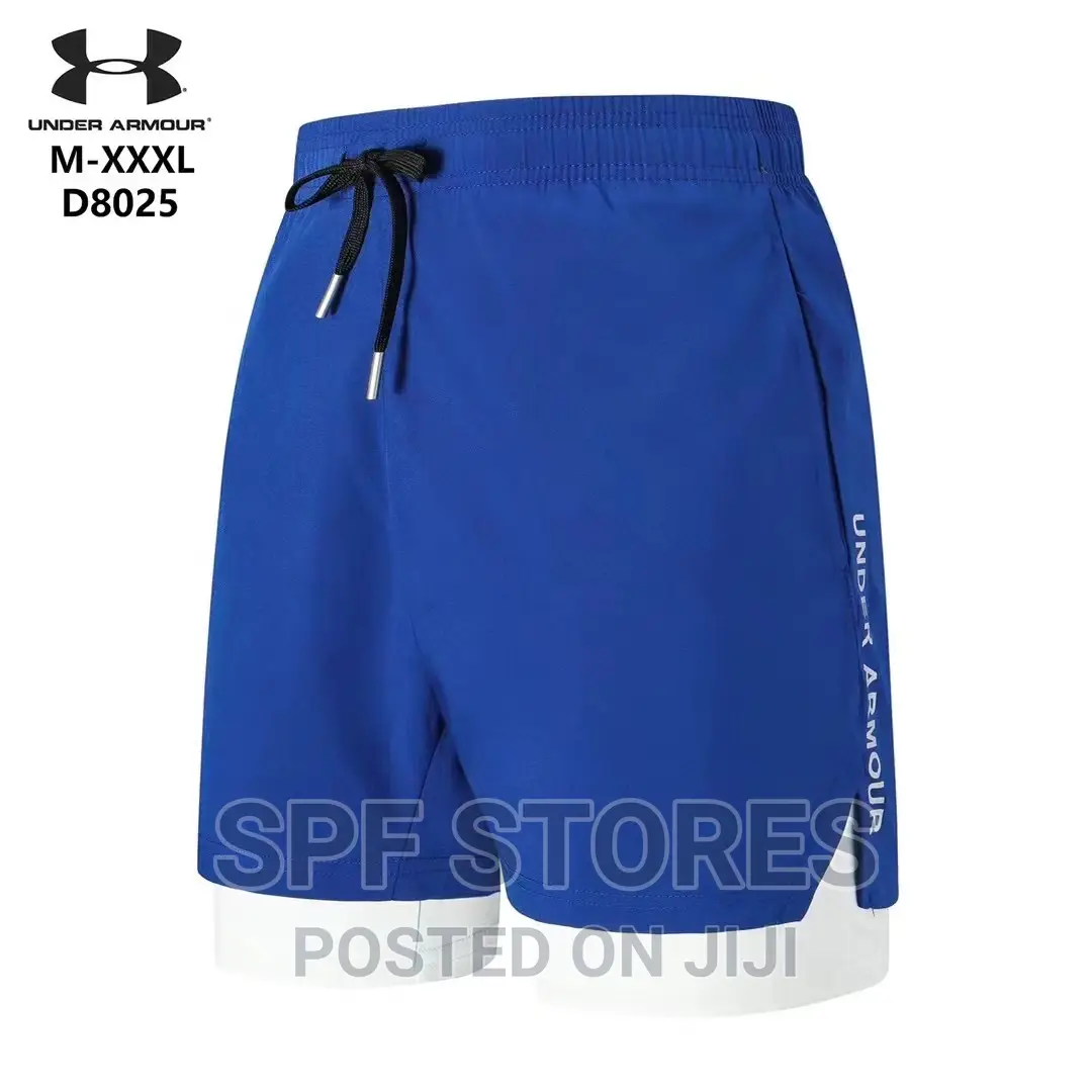 Blue Gym Shorts With Inner Tight