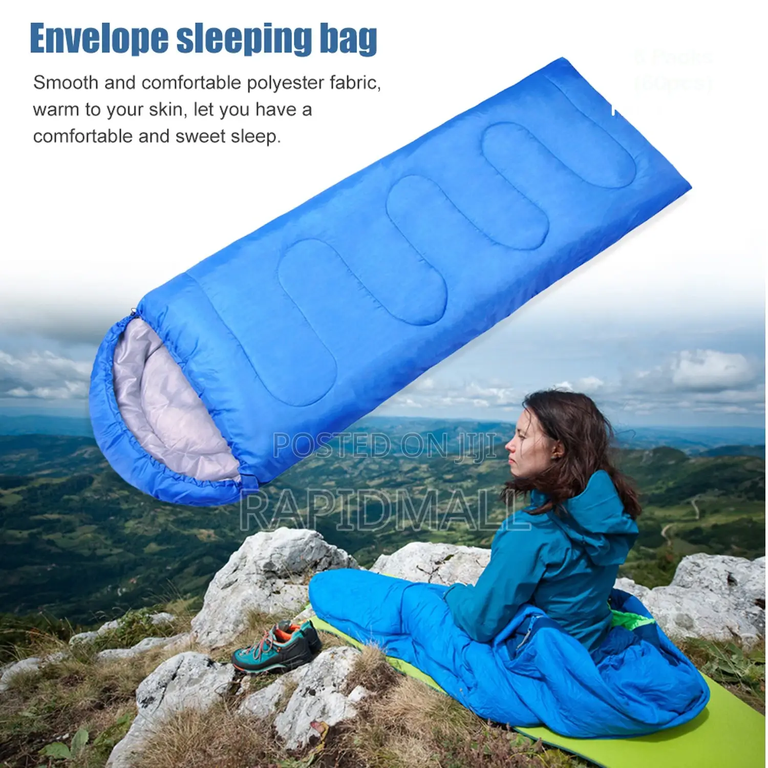 Sleeping Bag for Camping - High Quality and Thick (1.5kg)