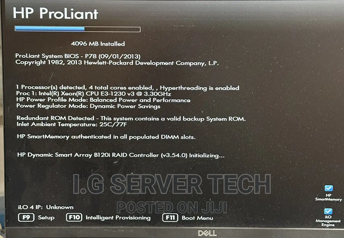 Server HP ProLiant ML 8GB Intel Xeon HDD 1T