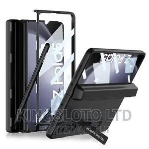 Shockproof Matte Case With Pen Holder for Galaxy Z Fold 5